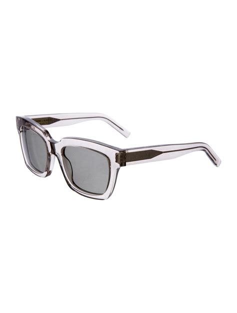 ysl grey sunglasses|saint laurent clear sunglasses.